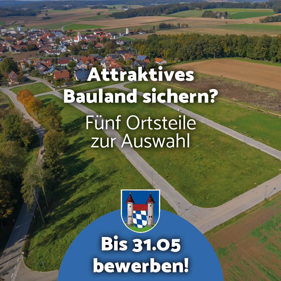 Bauland bis Mai 2026 in Pförring sichern